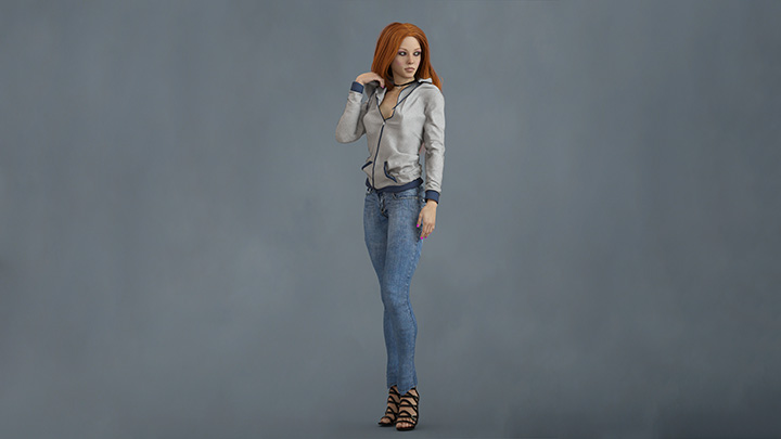 Daz3DPoser_女性人物3247