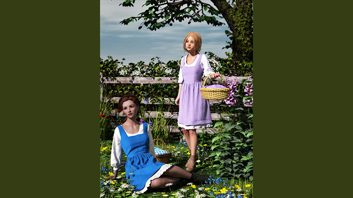 Daz3DPoser_女性人物3326