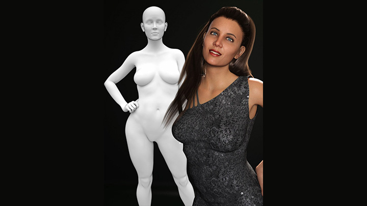 Daz3DPoser_女性人物3610