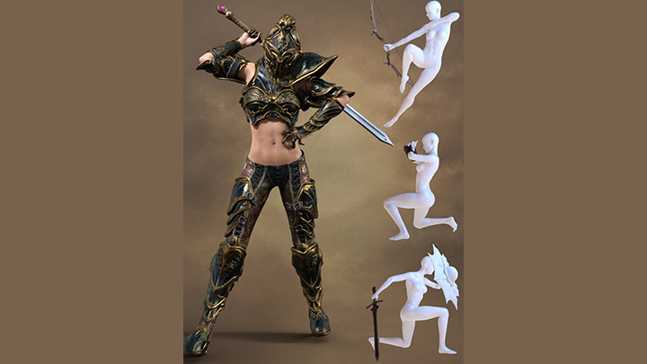 Daz3DPoser_女性人物3449