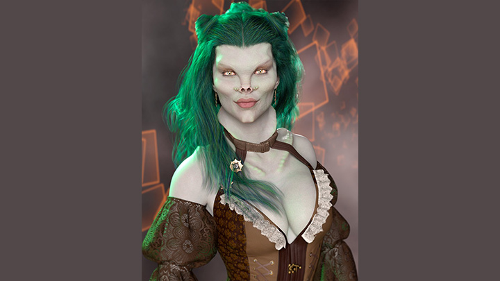 Daz3DPoser_女性人物3459