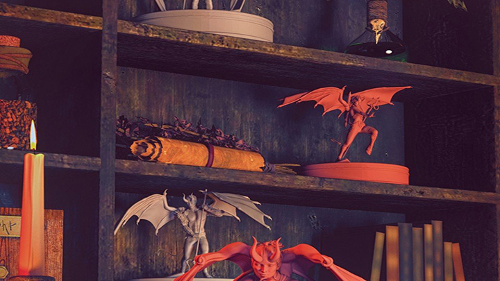 Daz3DPoser_书架001