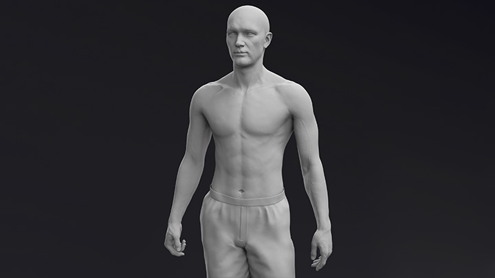 Daz3DPoser_人物白模042