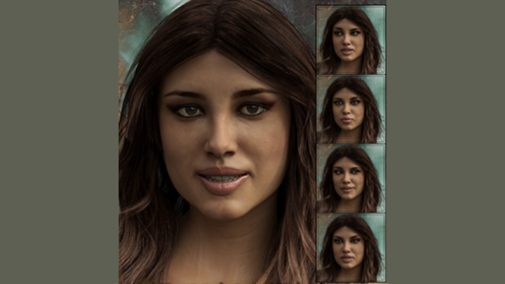 Daz3DPoser_人物表情053