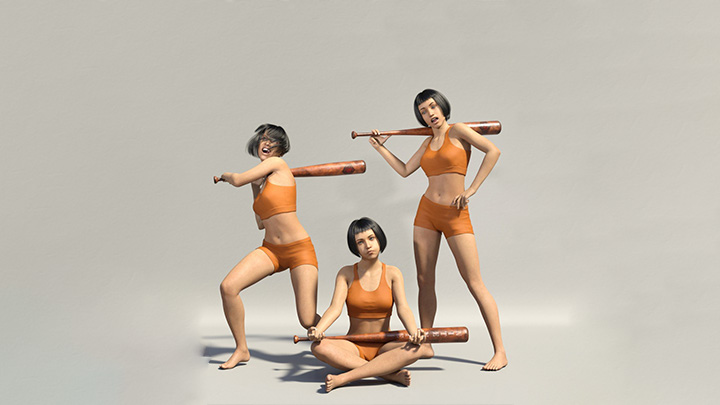 Daz3DPoser_女性人物3782