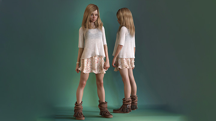 Daz3DPoser_女性人物3786