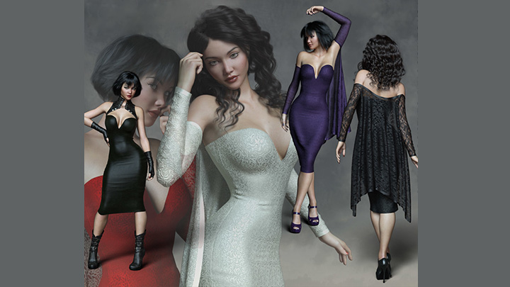 Daz3DPoser_女性人物3844