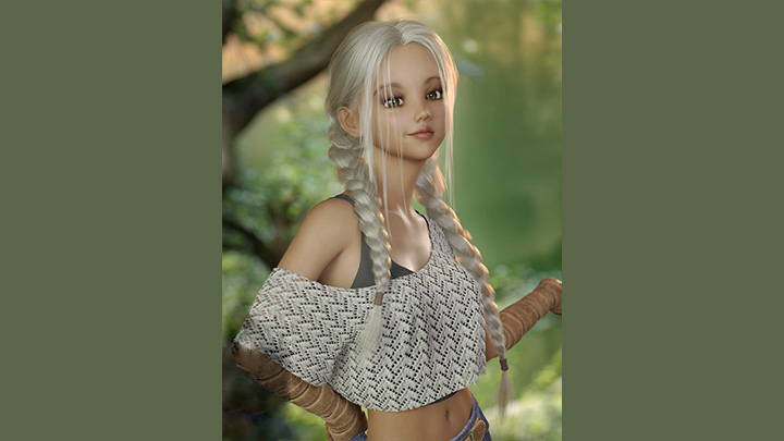 Daz3DPoser_女性人物3846