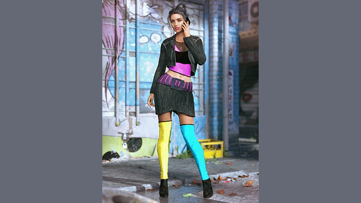 Daz3DPoser_女性人物3996