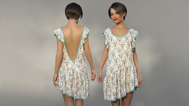 Daz3DPoser_女性人物4073