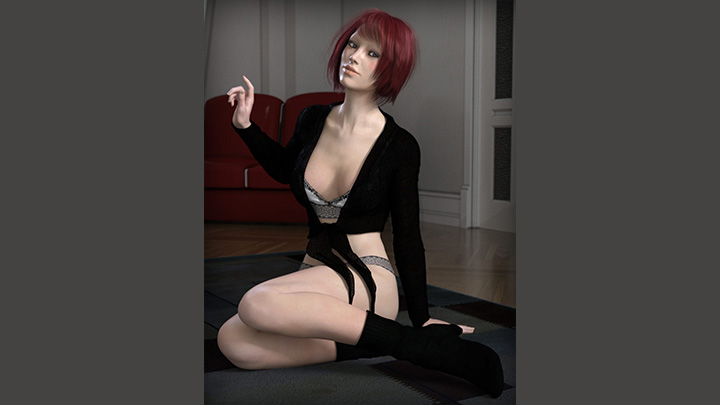 Daz3DPoser_女性人物4190