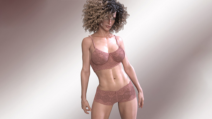 Daz3DPoser_女性人物4237