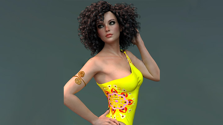 Daz3DPoser_女性人物4256