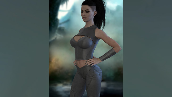 Daz3DPoser_女性人物4257