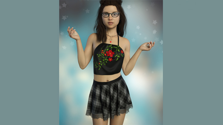 Daz3DPoser_女性人物4628