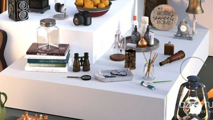 Daz3DPoser_室内装饰品001