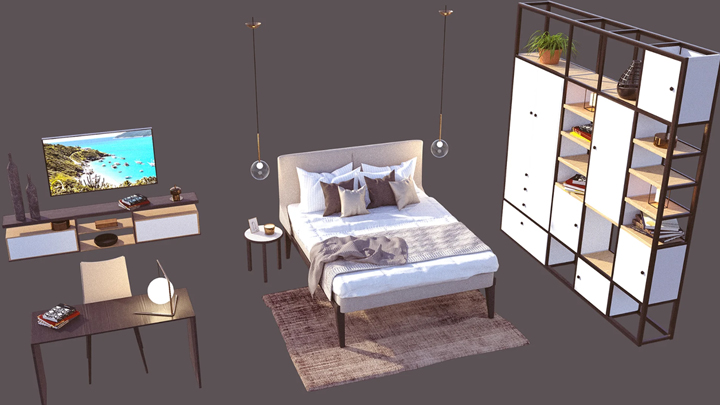 Daz3DPoser_家具001