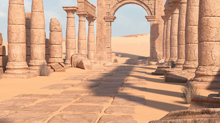 Daz3DPoser_沙漠戈壁建筑废墟001