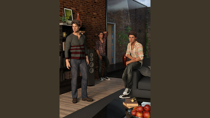 Daz3DPoser_男性人物1013