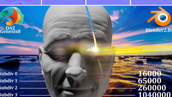 Daz3DPoser_磨具人头001