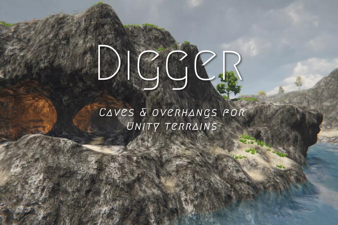 Digger – Terrain caves overhangs v6.2插件