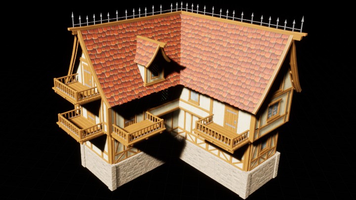 UE项目资源_模型资源_卡通房子034