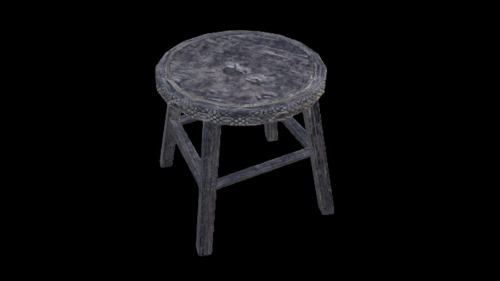 UE项目资源_模型资源_木凳018