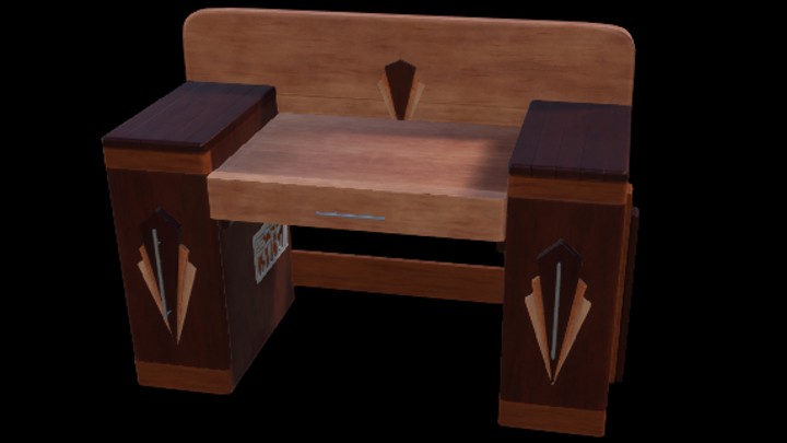 UE项目资源_模型资源_木桌033