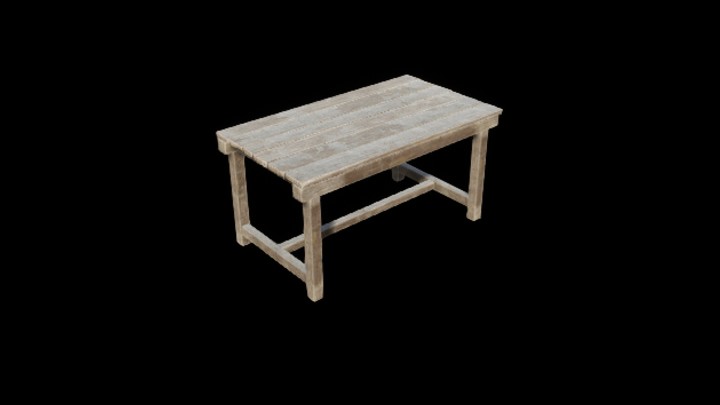 UE项目资源_模型资源_木桌子007