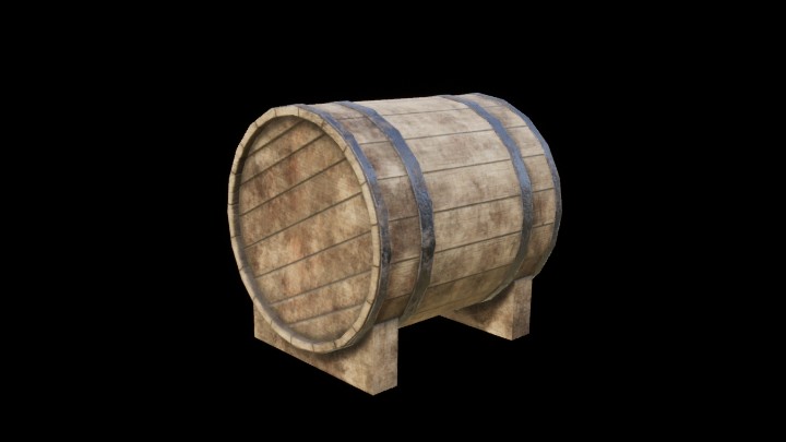 UE项目资源_模型资源_木桶466