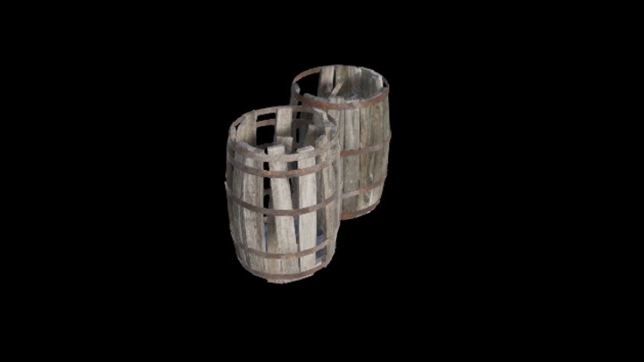 UE项目资源_模型资源_木桶504