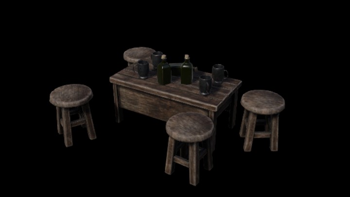 UE项目资源_模型资源_桌椅008