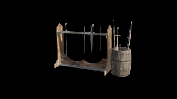 UE项目资源_模型资源_武器架035