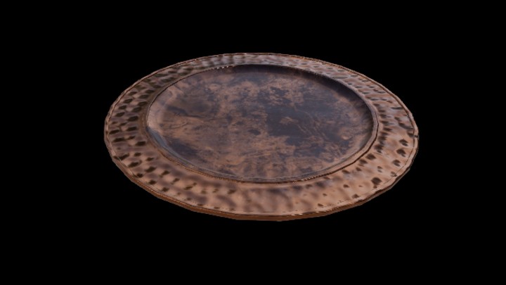 UE项目资源_模型资源_黄铜盘子001